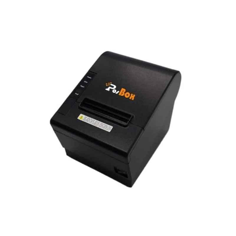 PosBox PB801UE Thermal Receipt Printer 3 inch USB+LAN Desktop Receipt Printer with 1 Year Warranty Windows, MAC OS and Linux Compatibility,Auto Cutter
