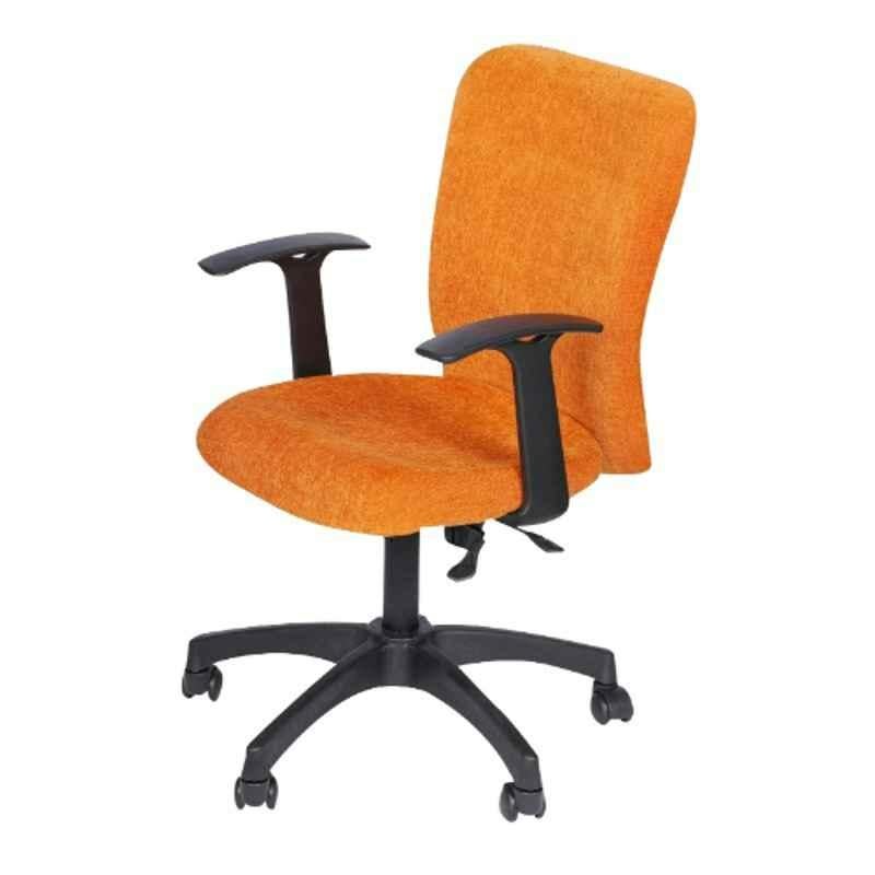 Heikin Fabric Orange xxlarge Back Ergonomic Office Chair for Work from Home & Study, HE-00090