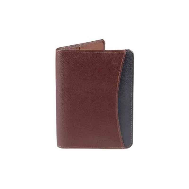 Elan 10.5x1x13.5cm 3 Slots Brown Passport Wallet, EFTW-5141-BR