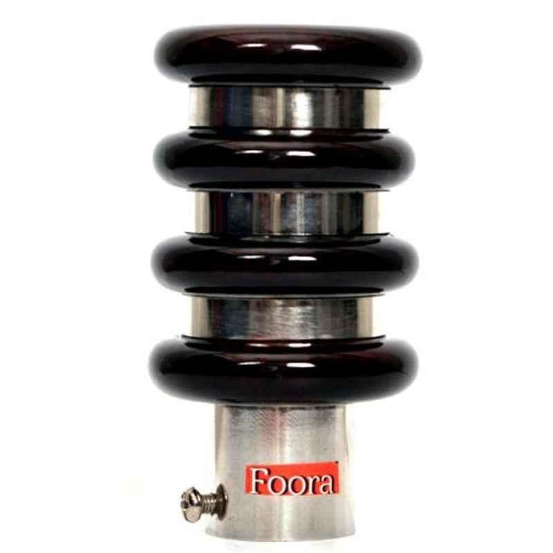 Foora 7.2 inch 101g 3 Layer Dark Brown Cream Polish Wooden Knob, AZ16