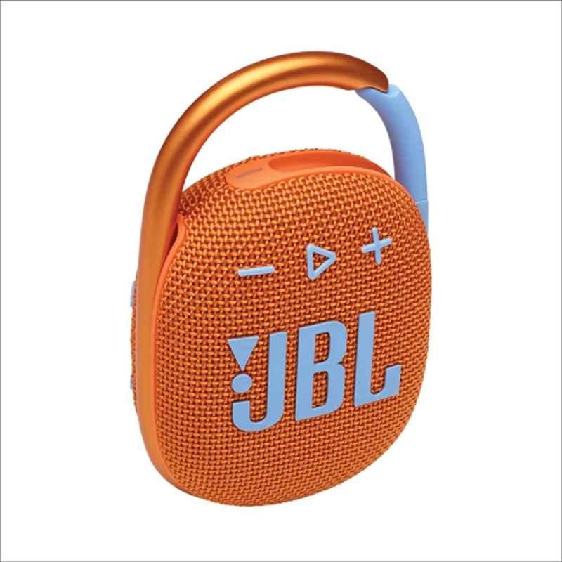 JBL Clip 4 Orange Ultra Portable Waterproof Speaker, JBLCLIP4ORG