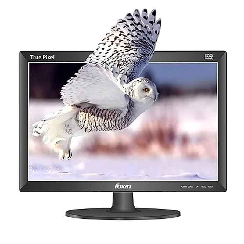 Foxin FM1540 Crystal 15.1 inch LED Monitor with HDMI, VGA Port & 1 Year Warranty, FOXLCD0046