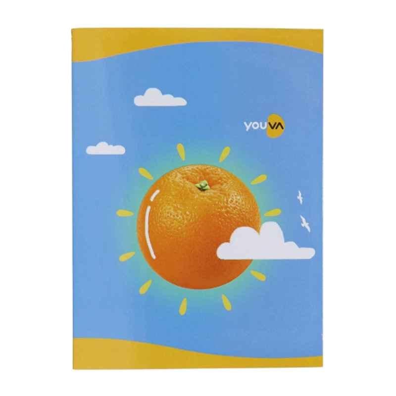 Navneet Youva Regular Size 76 Pages Assorted Colour Soft Bound Notebook with Gap, 23160 (Pack of 10)