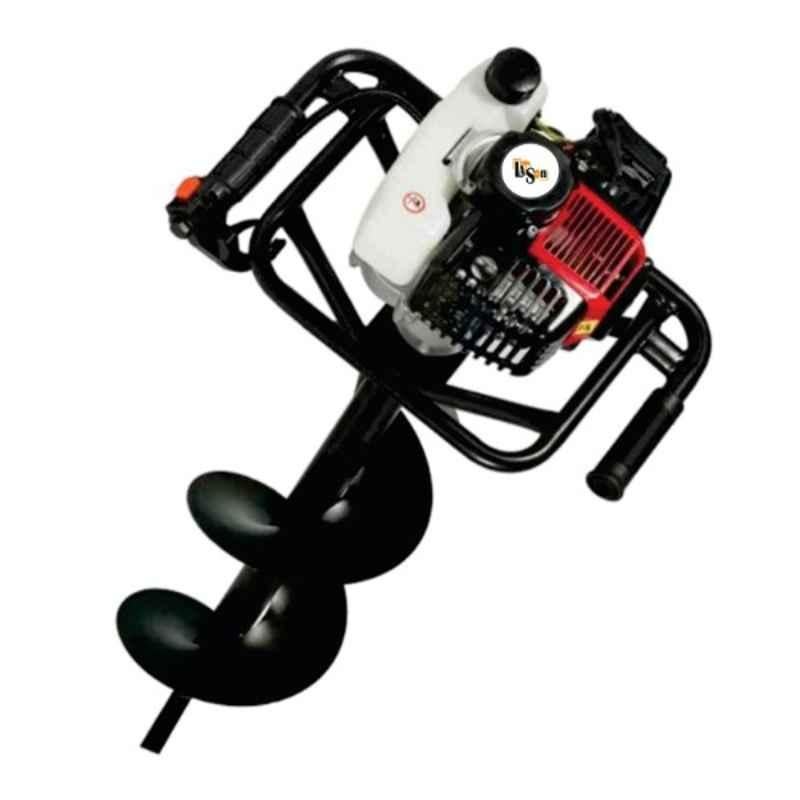 Latson BE-63 2 Stroke 63cc Engine Operated Petrol Earth Auger with 8 & 12 inch Bit, MTAK-EN-EA-710