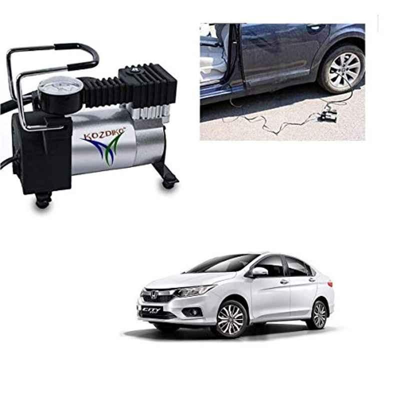 Kozdiko 12V DC Heavy Duty Metal Tyre Inflator for Honda New City 2017, Tyre_Inflator_D159