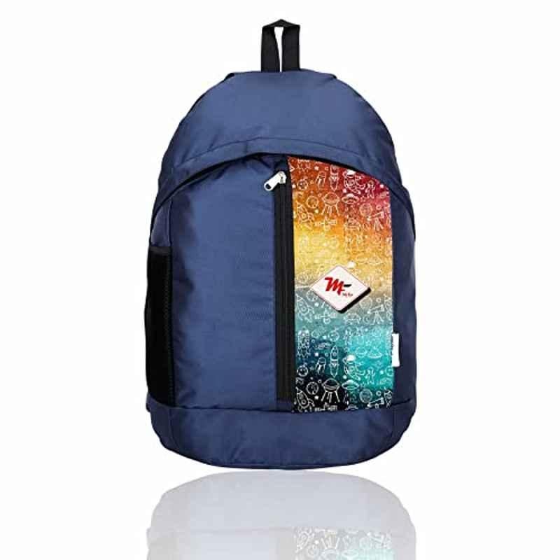 My Fav 25L Polyester Navy Blue Laptop Backpack, MFB0131