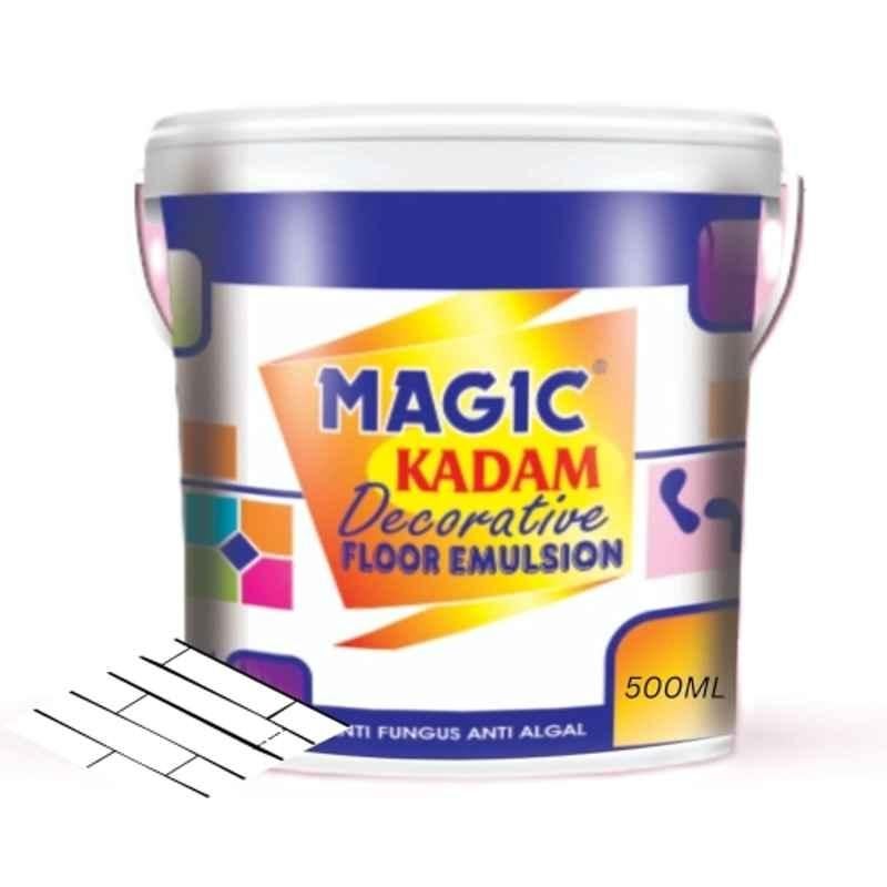 Magic Kadam 500ml White Decorative Floor Paint with High Substrate Adhesion Strength