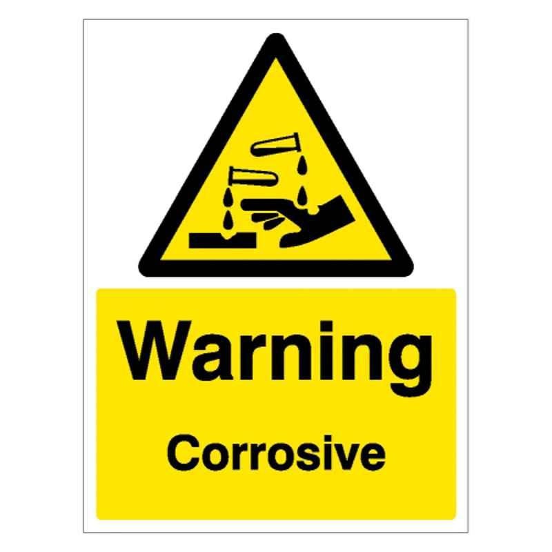 SUNSIGNS 400x600mm Vinyl & Sun Board Warning Corrosive Signage, SN0050VNLM1HPIAAP