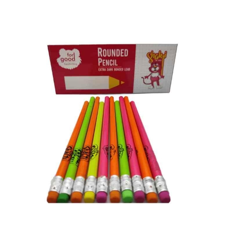 Shakti Super Dark HB2 Wooden Rounded Pencil, SPRA0100 (Pack of 100)