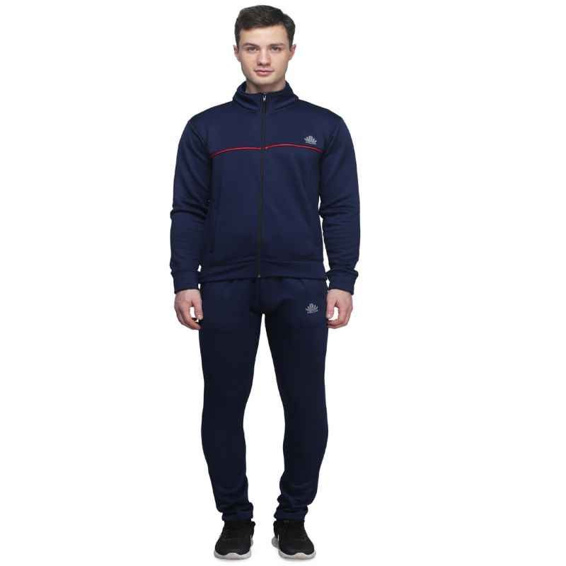 Abloom 144 Navy Blue & Red Tracksuit, Size: XXL