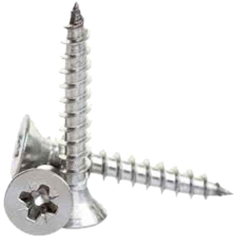 Mitbit 1500 Pcs 4x16mm Phillips Head Full Thread Carbon Steel Chipboard Screw Box