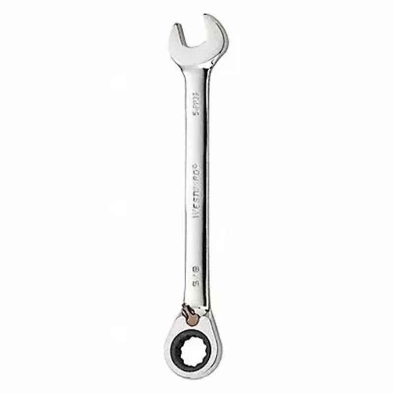 Westward 8-1/8 inch Alloy Steel Chrome Ratchet Wrench, 54PP39