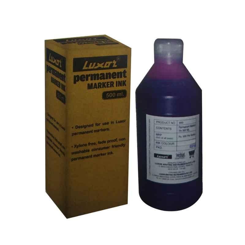 Luxor 500ml 993 Red Permanent Marker Ink (Pack of 50)