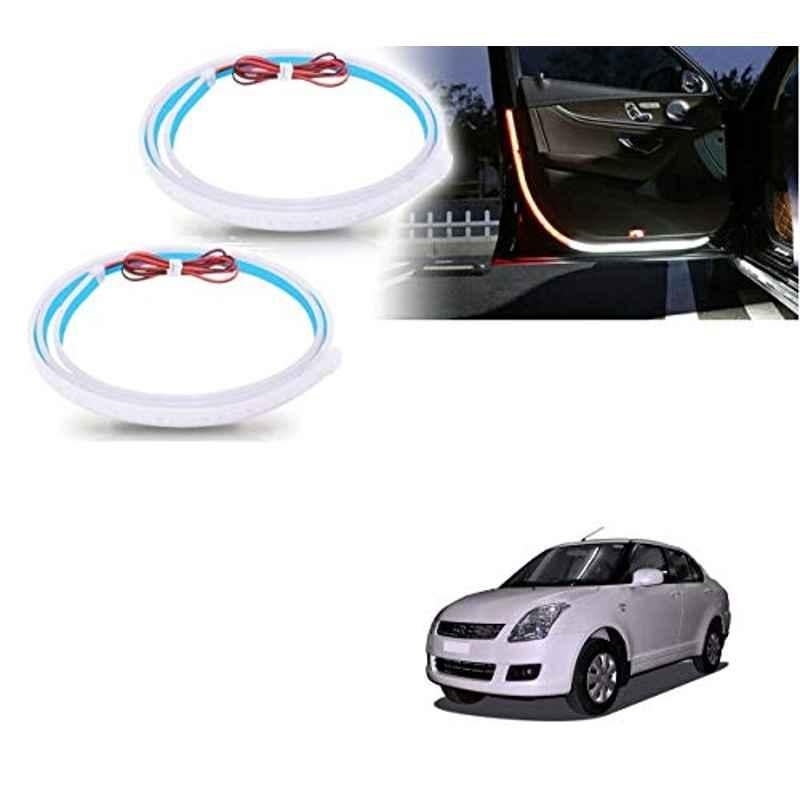 Kozdiko 2 Pcs 120cm Car Door Opening Warning LED Strips Safety Light Set for Maruti Suzuki Old Dzire