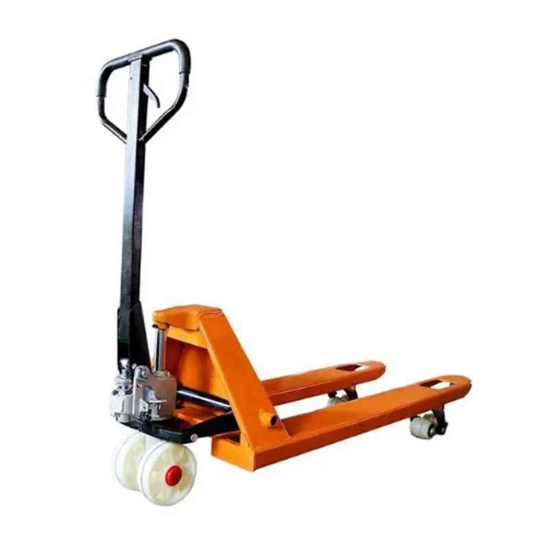 Inaithiram HPT3N 3 Ton Mild Steel Yellow & Black Heavy Duty Hydraulic Hand Pallet Truck