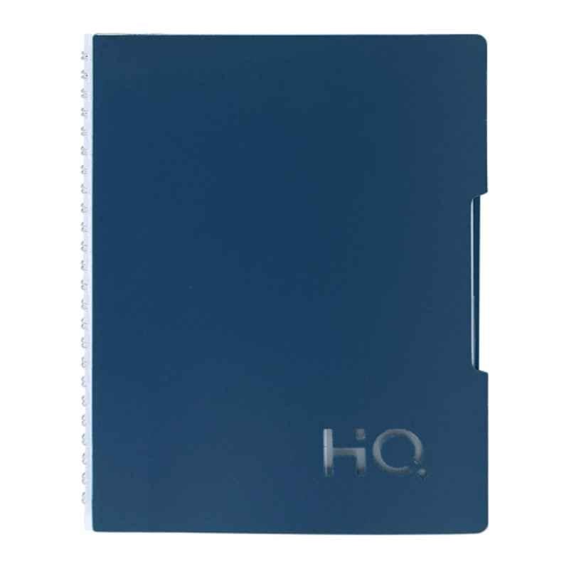 Navneet HQ A5 160 Pages Blue Single Line Wiro Bound Subject Notebook with Polypropylene Cover, 27031