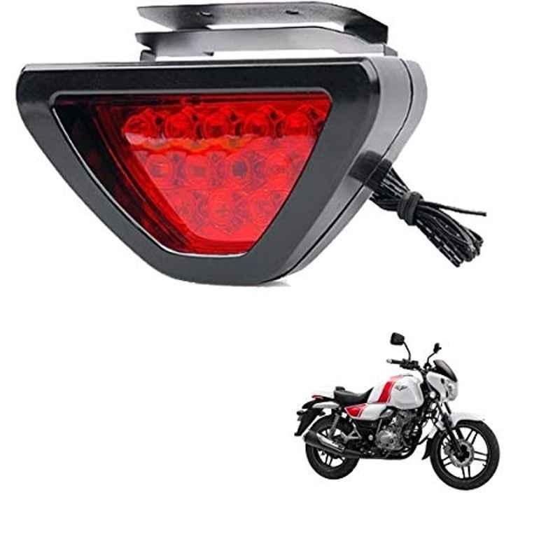Kozdiko 12 LED Triangle Shape Bike Brake Light with Flash Mode for Bajaj Bajaj V, koz_94810