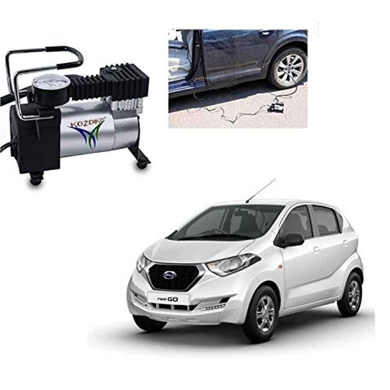 Kozdiko 12V DC Heavy Duty Metal Tyre Inflator for Datsun Redi Go, Tyre_Inflator_D186
