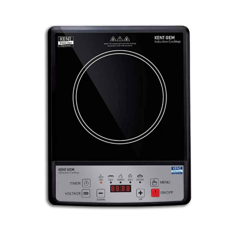 Kent Gem 1500W Black Induction Cooktop, 16058