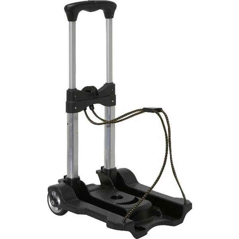 Bigapple 40kg Aluminium Alloy Grey & Black Foldable Luggage Trolley with 2 Wheels, TRL-SPL-AL-40