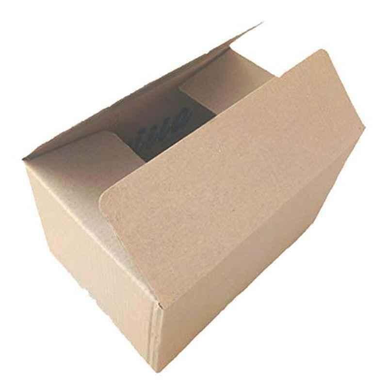 ABS 9x6x4.5 inch 3 Ply Paper Brown Rectangular Corrugated Box, ABS007 (Pack of 100)
