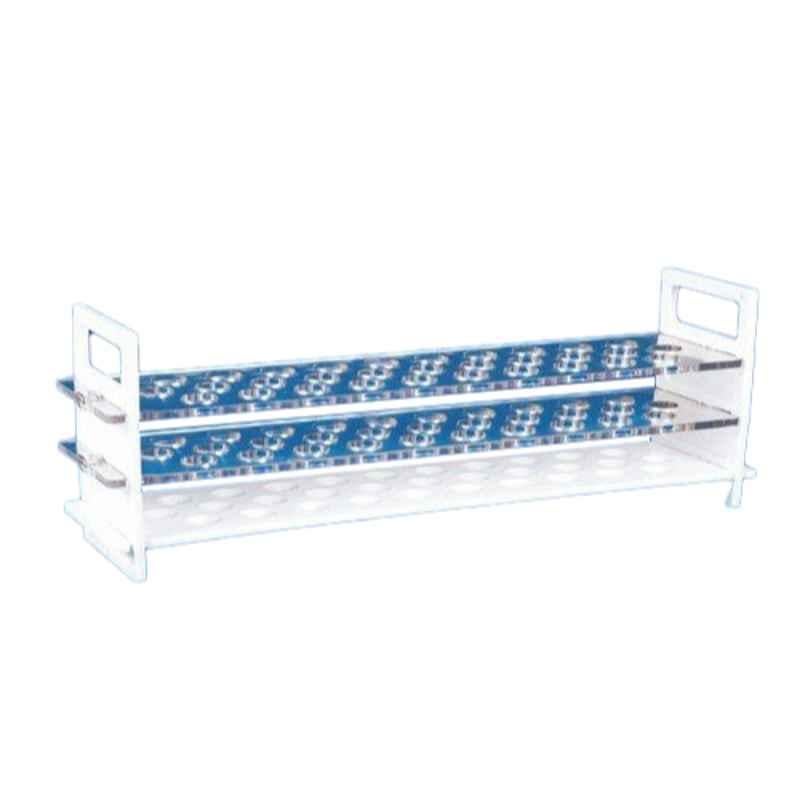 ELECOPTO 13mm 3 Tier Polycarbonate Test Tube Stand with 62 Holes
