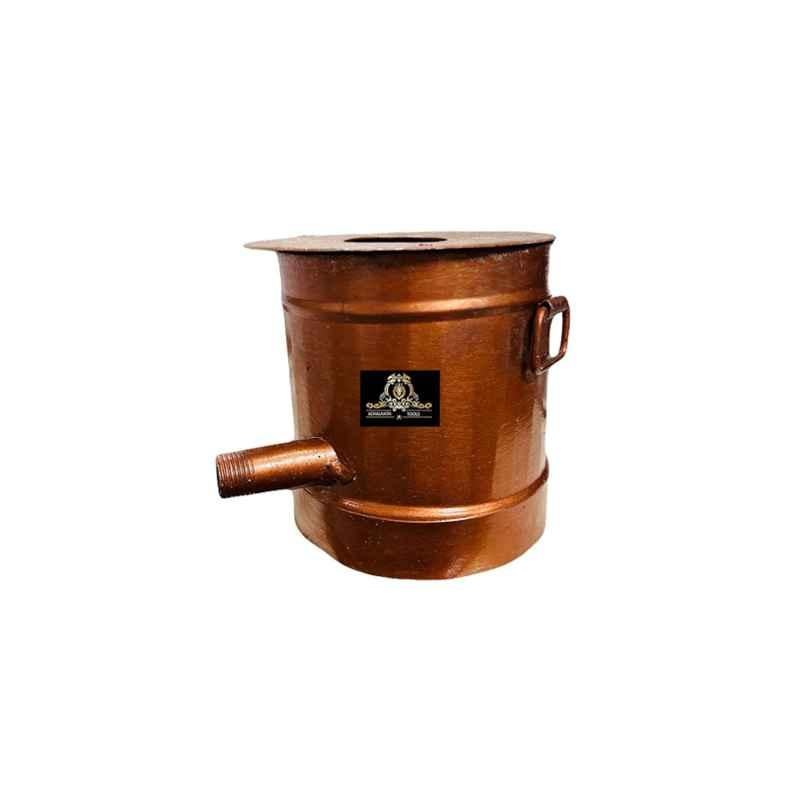 Achalnath Tools 4kg Cast Iron Copperish Round Gas Melting Furnace for Silver, Brass & Aluminium, ATDB-3