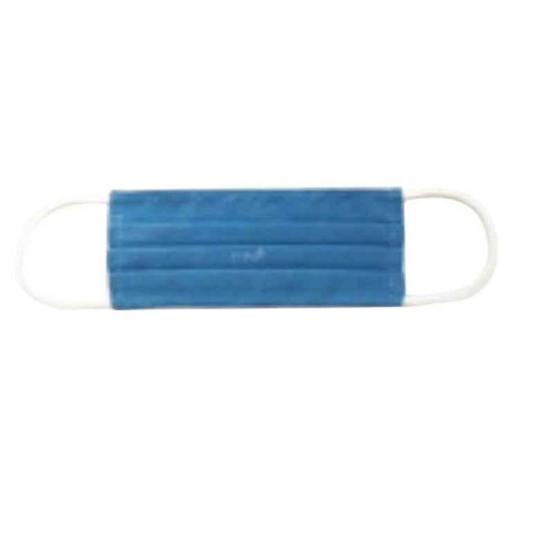 Ivillage Large Cotton Blue 2 Layer Washable Face Mask, Mask04 (Pack of 1000)
