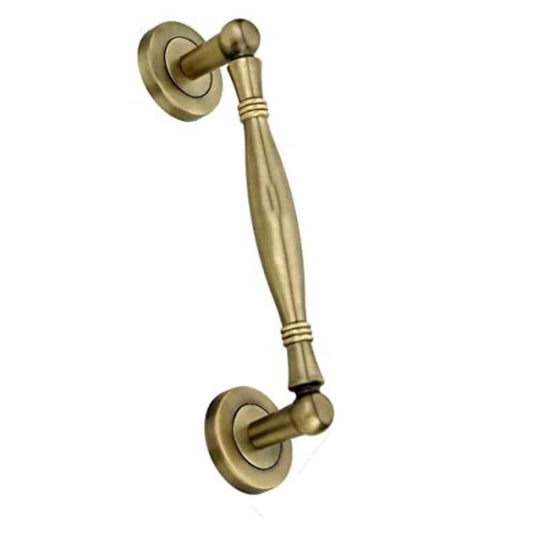 Jovial 2 Pcs 8 inch Zinc Alloy Antique Brass Main Door Pull Handle Set, KT-2002-Antique-2