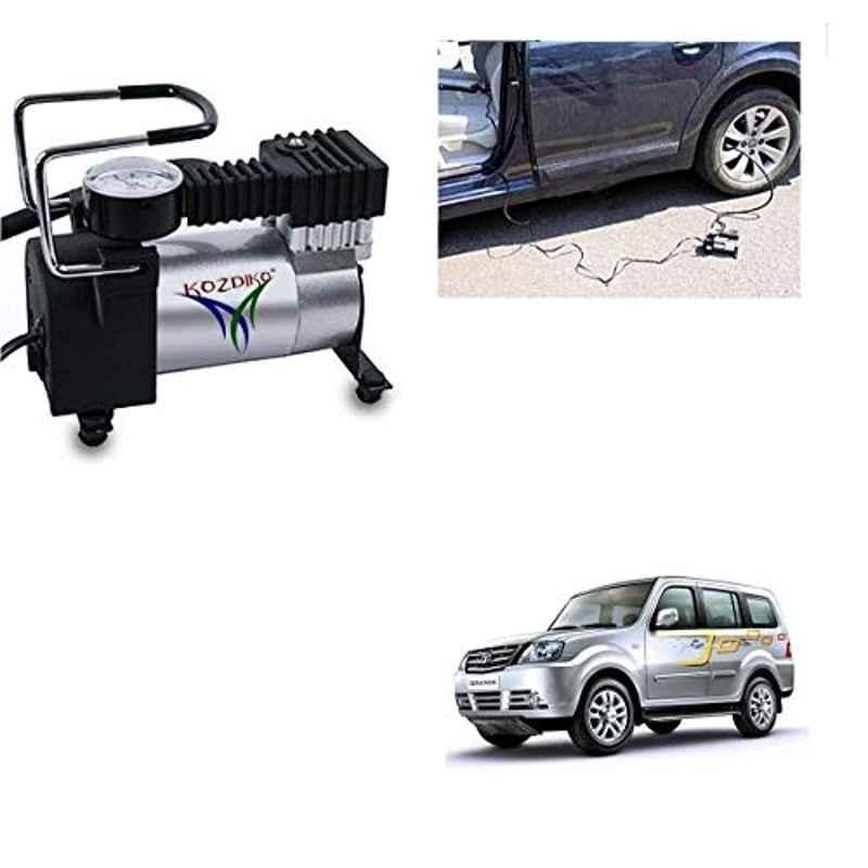 Kozdiko 12V DC Heavy Duty Metal Tyre Inflator for Tata Sumo Grand, Tyre_Inflator_D33