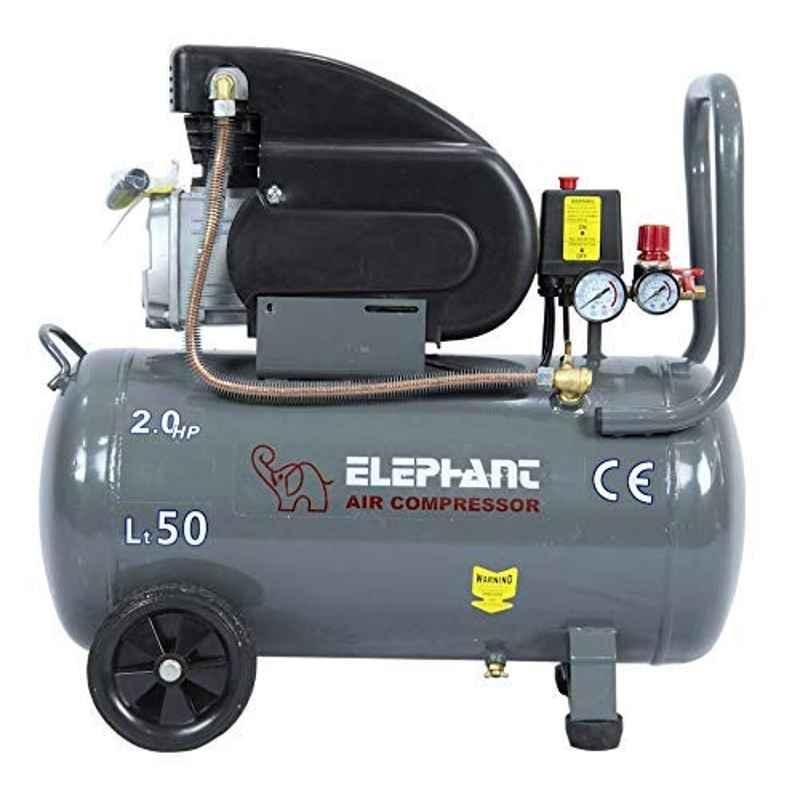 Elephant 2 HP 50Litre Copper 8 Bar Pressure Air Compressor with 6 Months Warranty, AC 50C