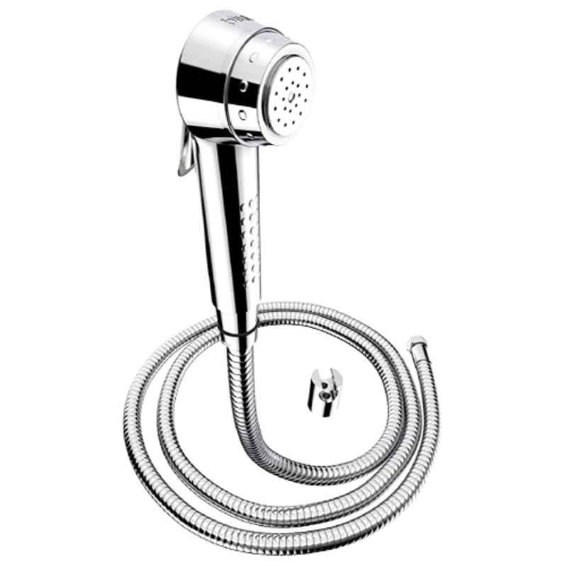 Biut Aroma 15mm ABS Chrome Finish Health Faucet with Brass Inserts, 1m Hose Pipe & Hook, HF-5117