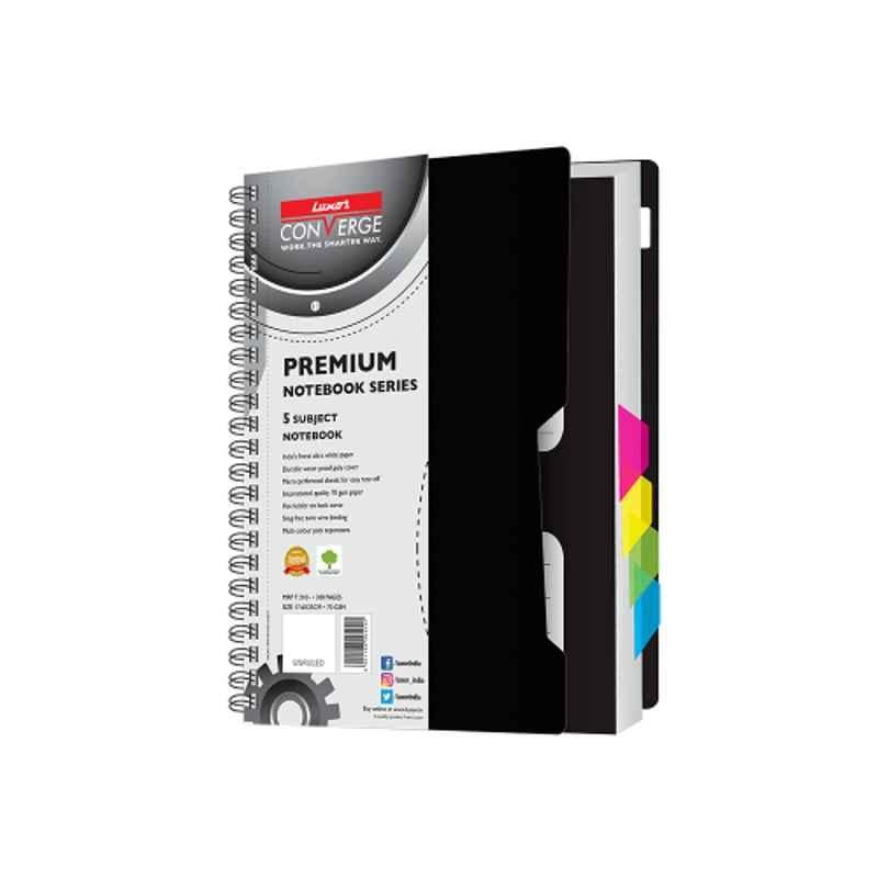 Luxor B5 70GSM 300 Pages 5 Subject Unruled Notebook, 20409-UN (Pack of 50)