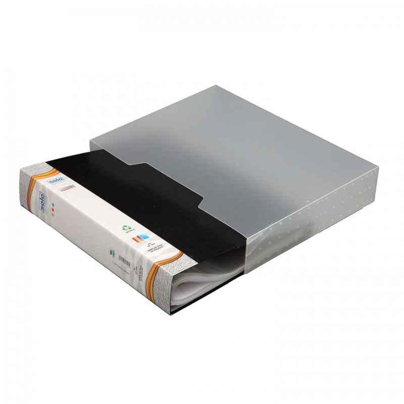 Solo A4 80 Pockets Top Loading Assorted Display File with Case, DF 204 (Pack of 10)