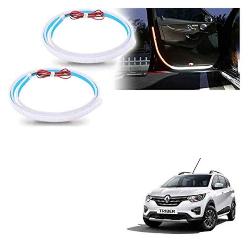 Kozdiko 2 Pcs 120cm Car Door Opening Warning LED Strips Safety Light Set for Renault Triber