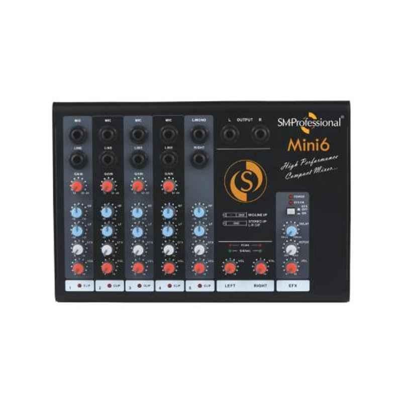 Studiomaster Professional 25Hz-19kHz Compact Sound Mixer, Mini 6