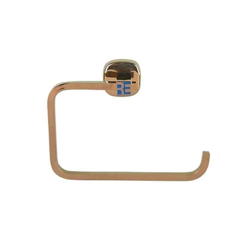 Riya Stainless Steel J4 Rose Gold Towel Ring Jet