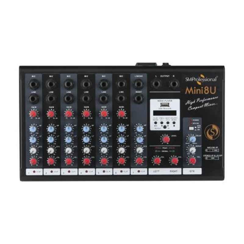 Studiomaster Professional 25Hz-19kHz Compact Sound Mixer, Mini 8U