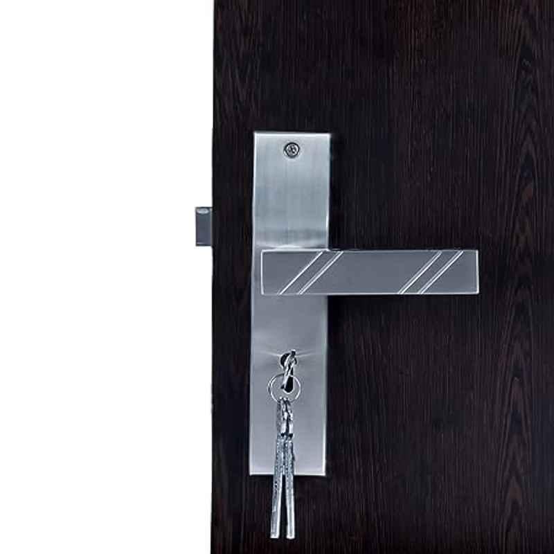 Handle Waala Altis 60mm Stainless Steel Silver 6 Lever Heavy Duty Mortise Door Lock Set