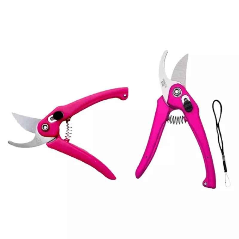 Sky Blue 0.98 inch Iron Bypass Pruner, SBPRUNERMDX0219 (Pack of 2)
