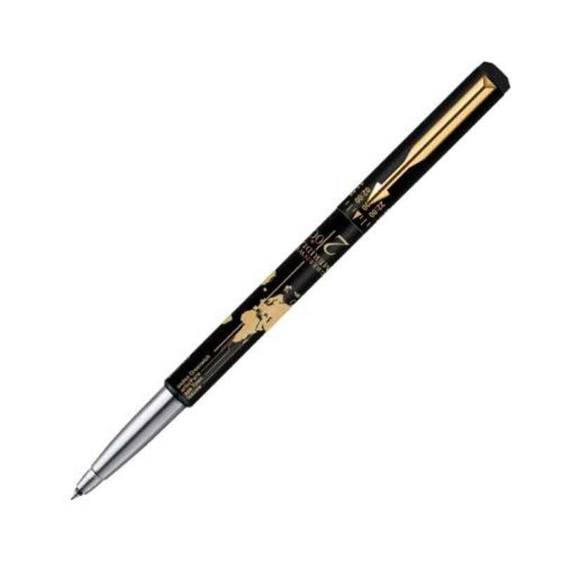 Parker Moments Vector Time check Gold Trim Roller Blue Ball Pen