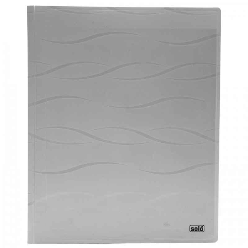 Solo A4 Wave Grey Meeting Folder with Secure Expanding Pocket, CC115 (Pack of 10)