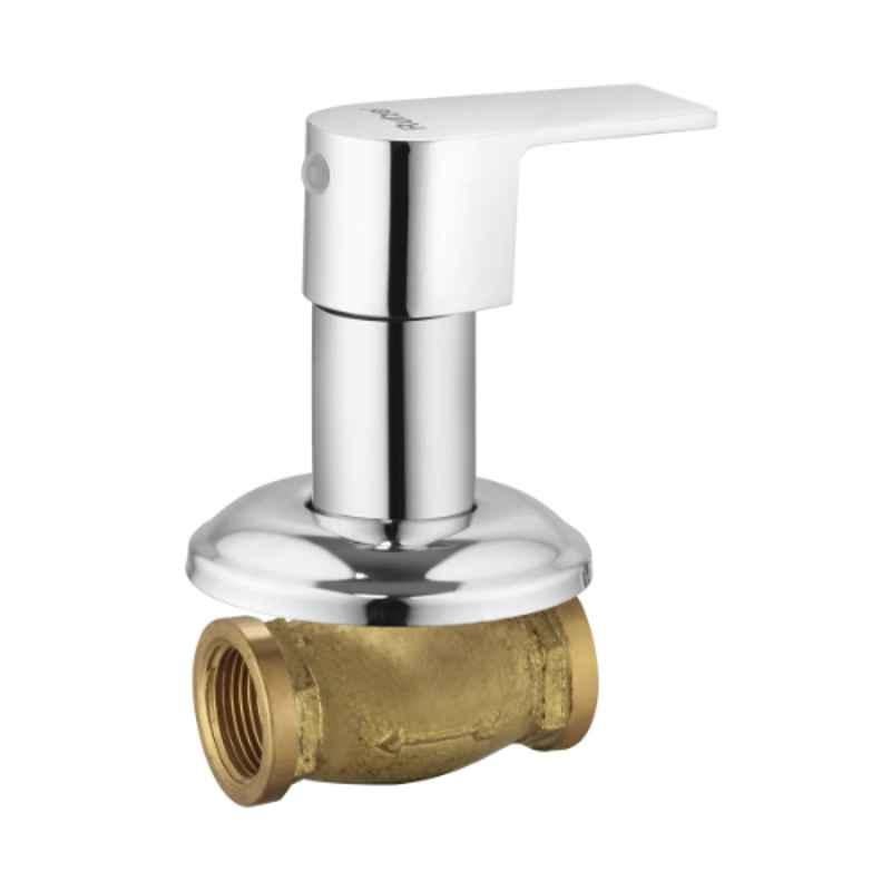 Ruhe Elixir 15mm Brass Chrome Finish Concealed Stop Cock, 11-0108