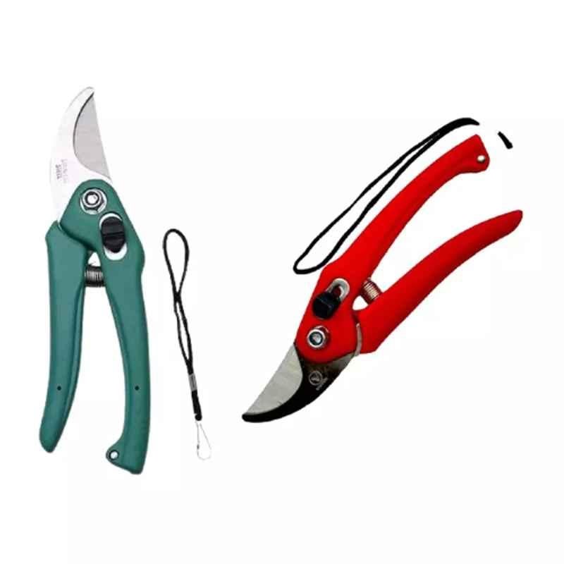 Sky Blue 0.98 inch Iron Bypass Pruner, SBPRUNERMDX0194 (Pack of 2)