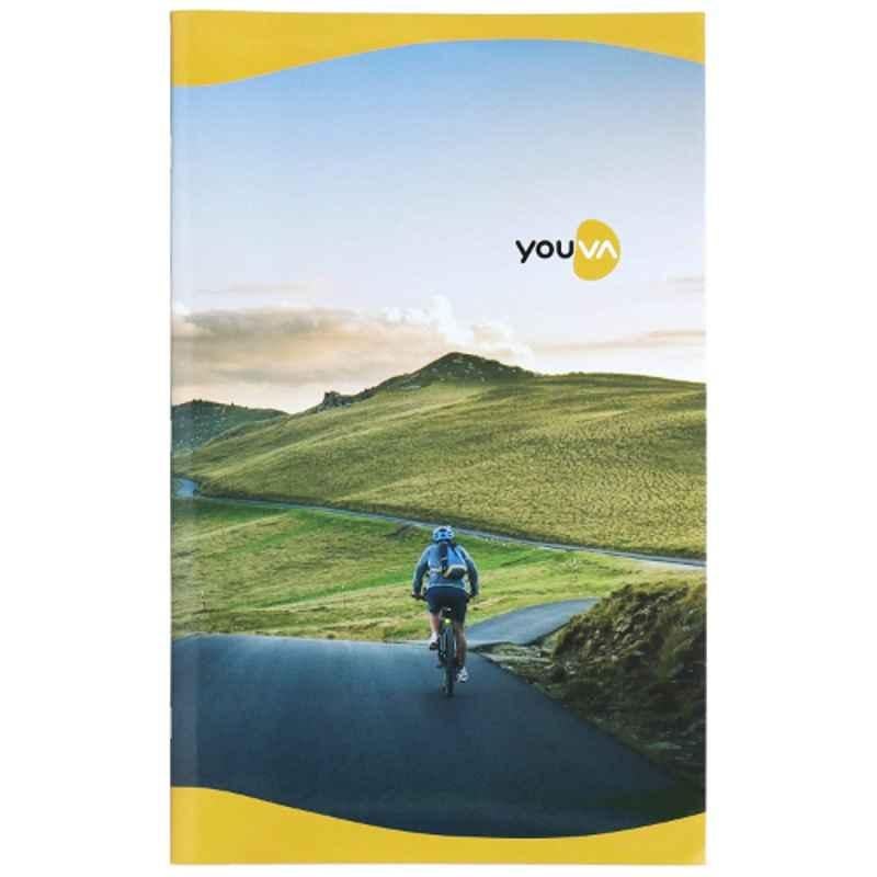 Navneet Youva 160 Pages Assorted Design Soft Bound Single Line Long Notebook, 23176 (Pack of 6)