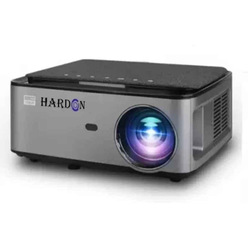 Hardon 1920x1080p 4K 3D FHD Android LED Smart Black Portable Projector, H9.0-001FK