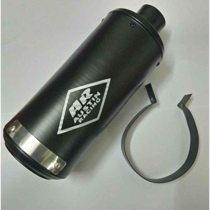 RA Accessories Austin Black Racing Indian Silencer for All Type of Scooty and Bike