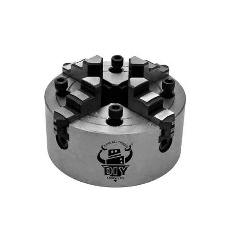 DIY Engineers 8 inch 4 Jaw Lathe Chuck Metal Turning Machine Accessorie, Independent Forward & Reversible