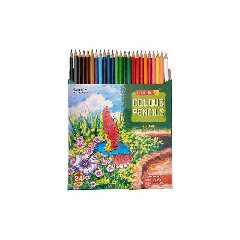 Camlin 24 Shade Full Size Colour Pencil, 4192567