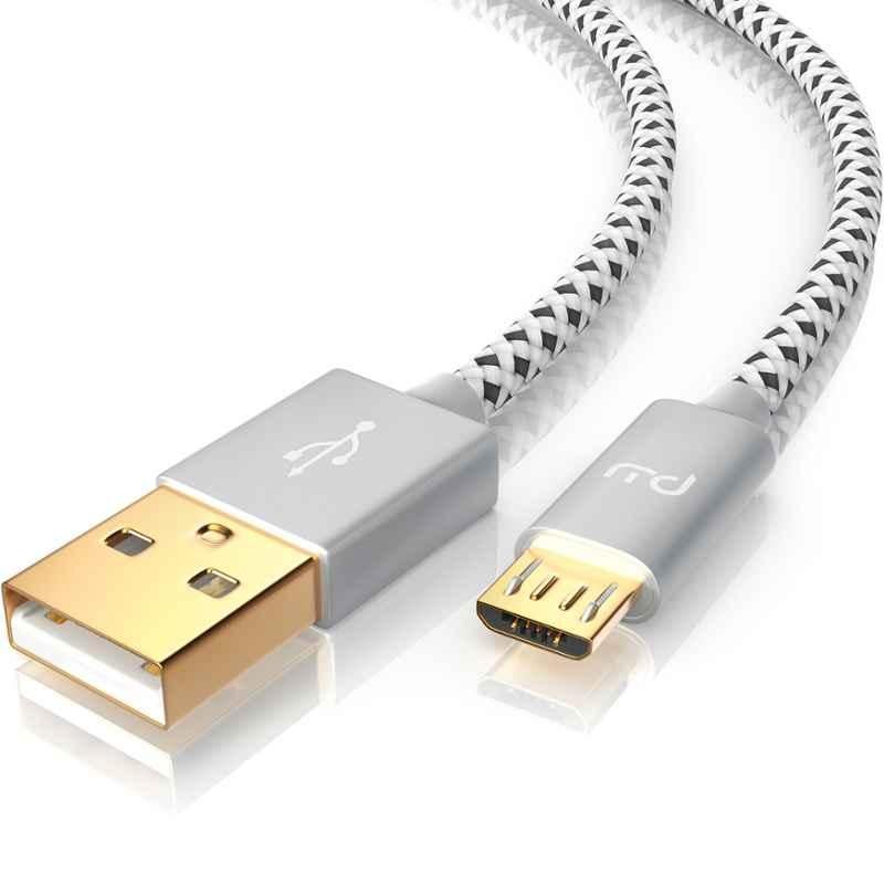 Tessco GU Series 1.5m Grey Micro USB Type-C Fast Charge Data Cable, GU-339